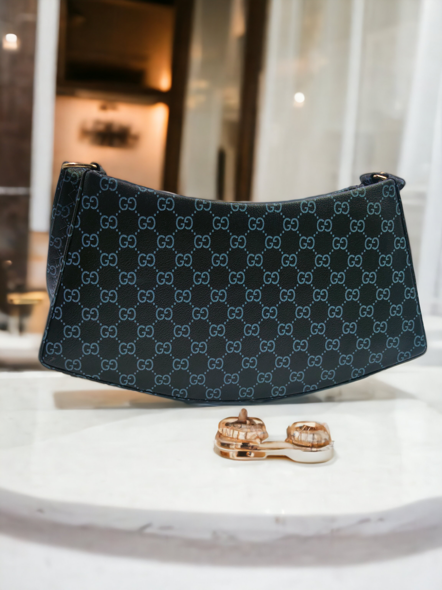 FirstKart Midnight Gold Handbag