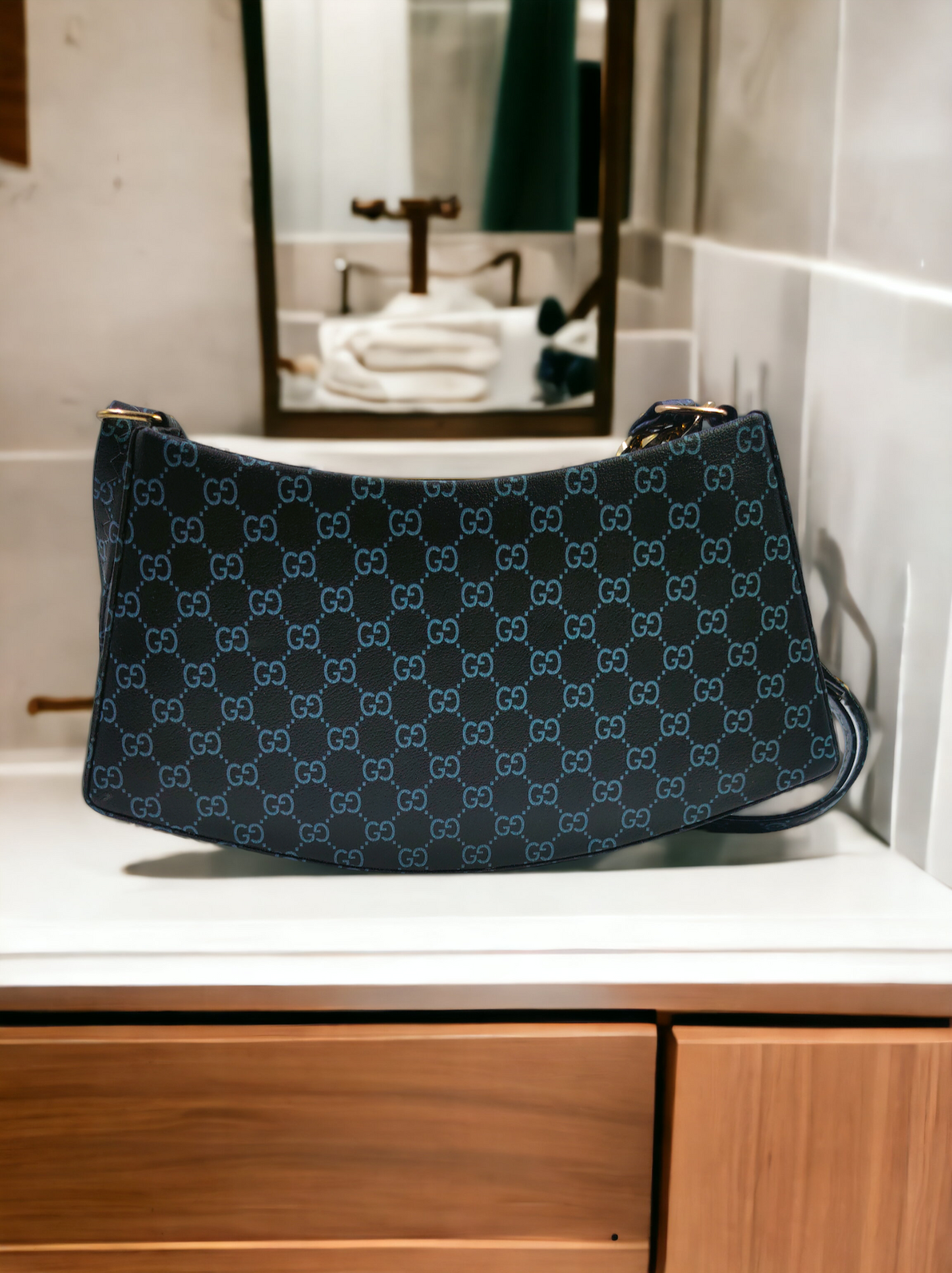 FirstKart Midnight Gold Handbag