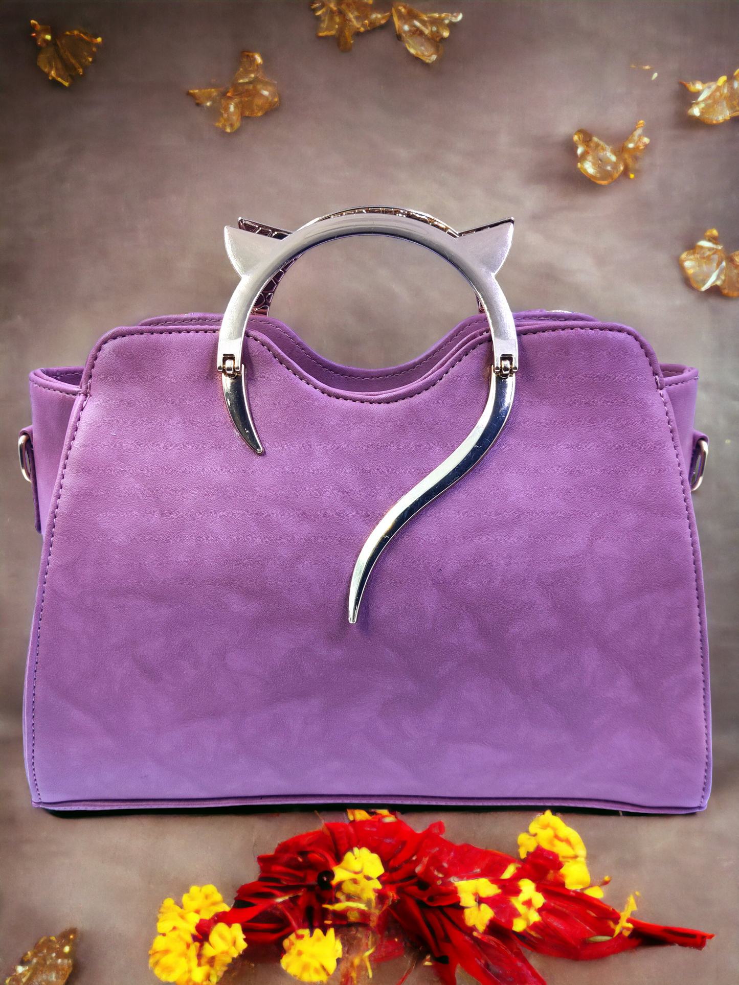 PurrfectPeach Catty Handbag