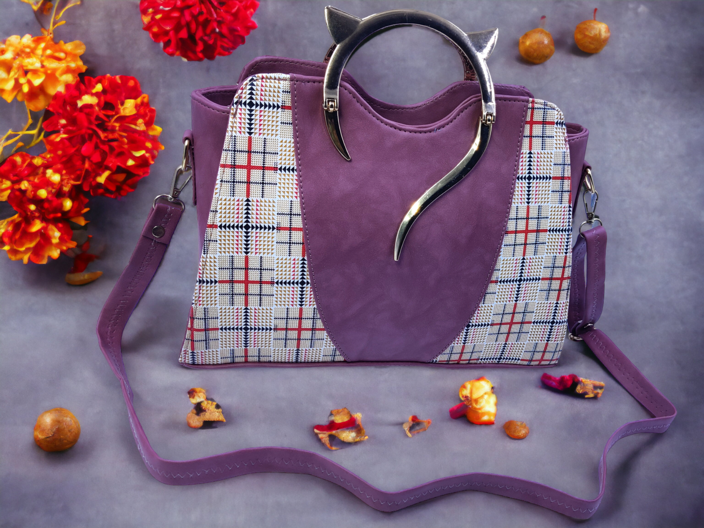 PurrfectPeach Catty Handbag