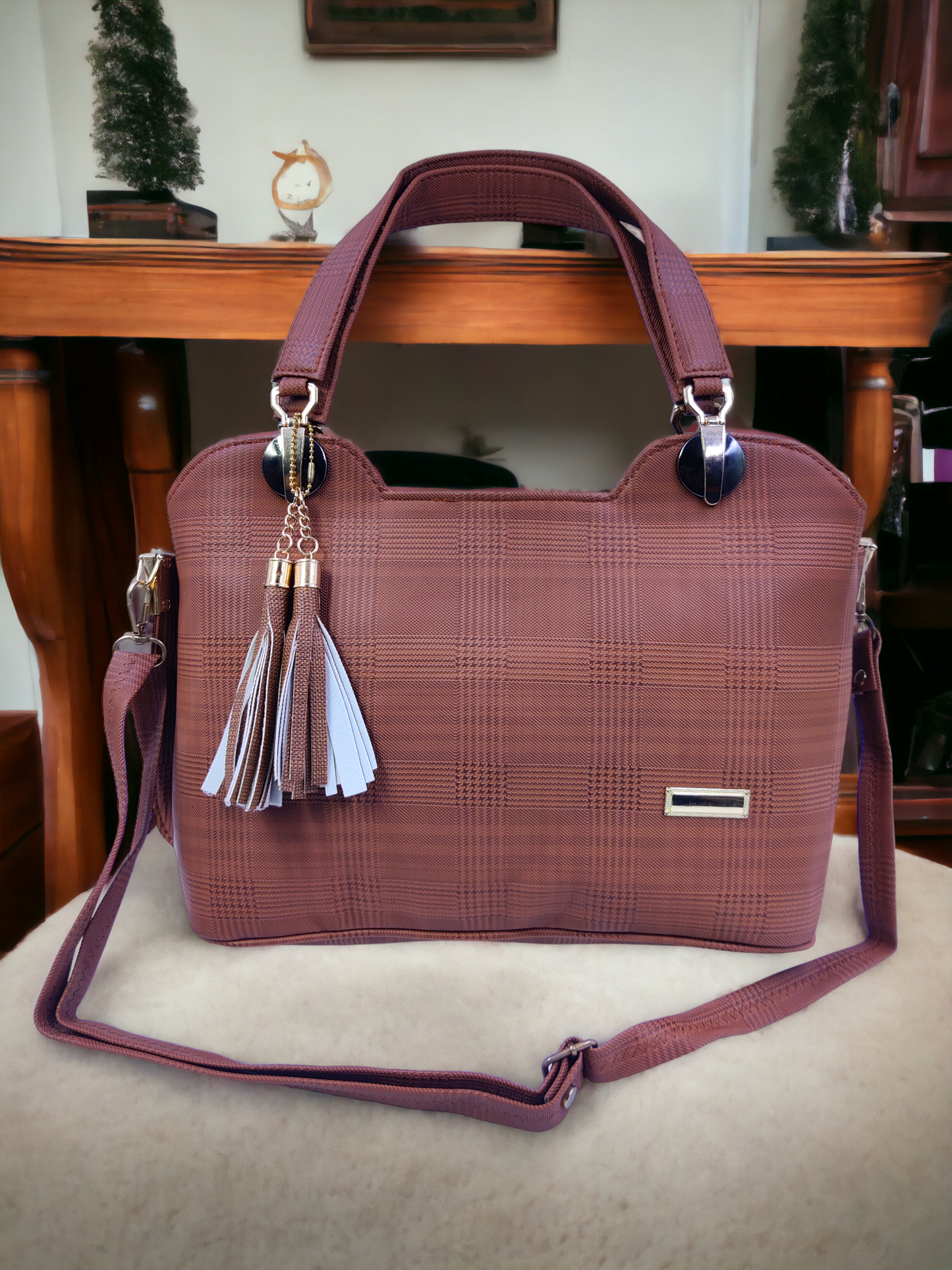 CocoaChic ChestnutHue Eleganza Handbag