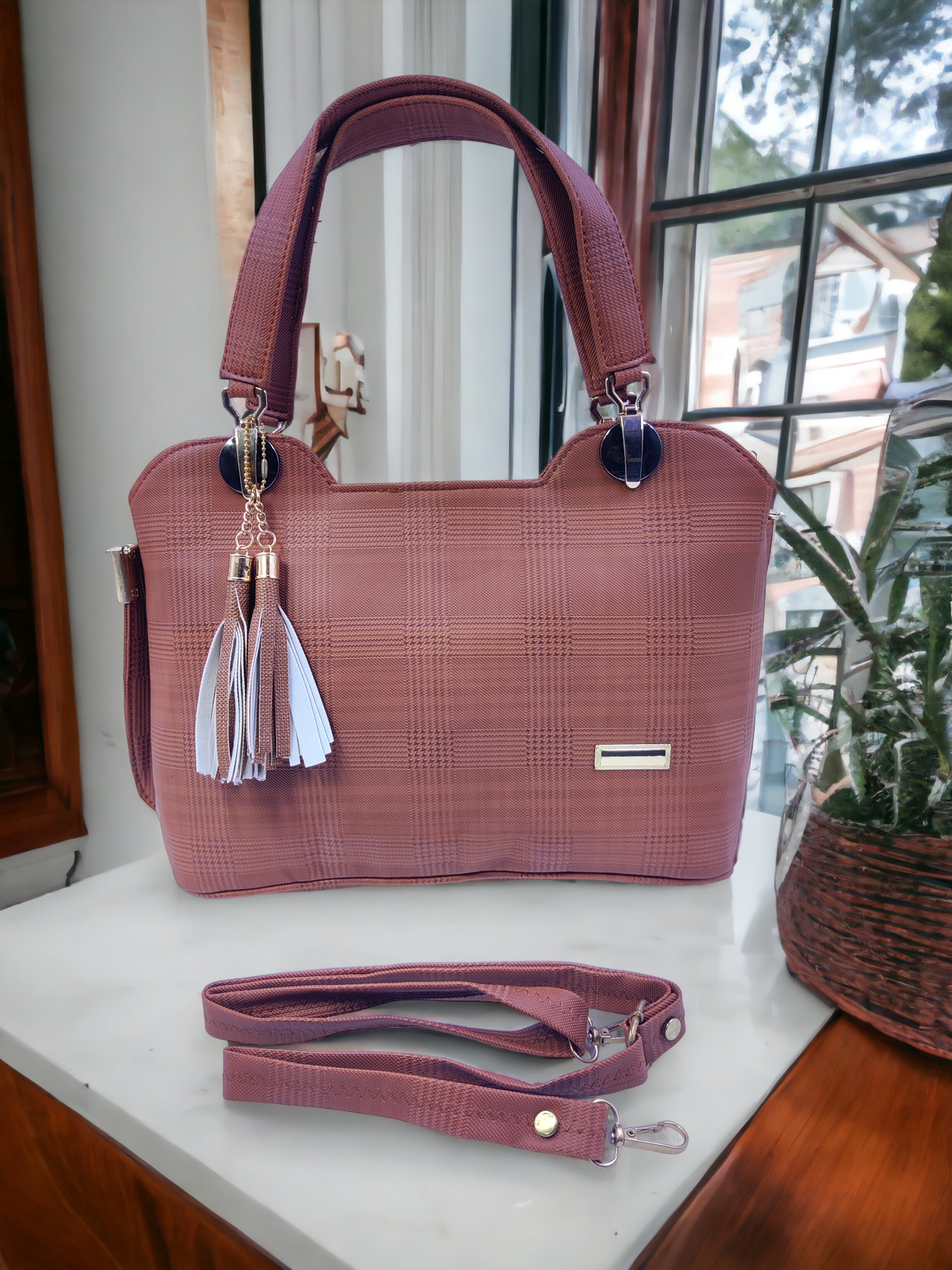 CocoaChic ChestnutHue Eleganza Handbag