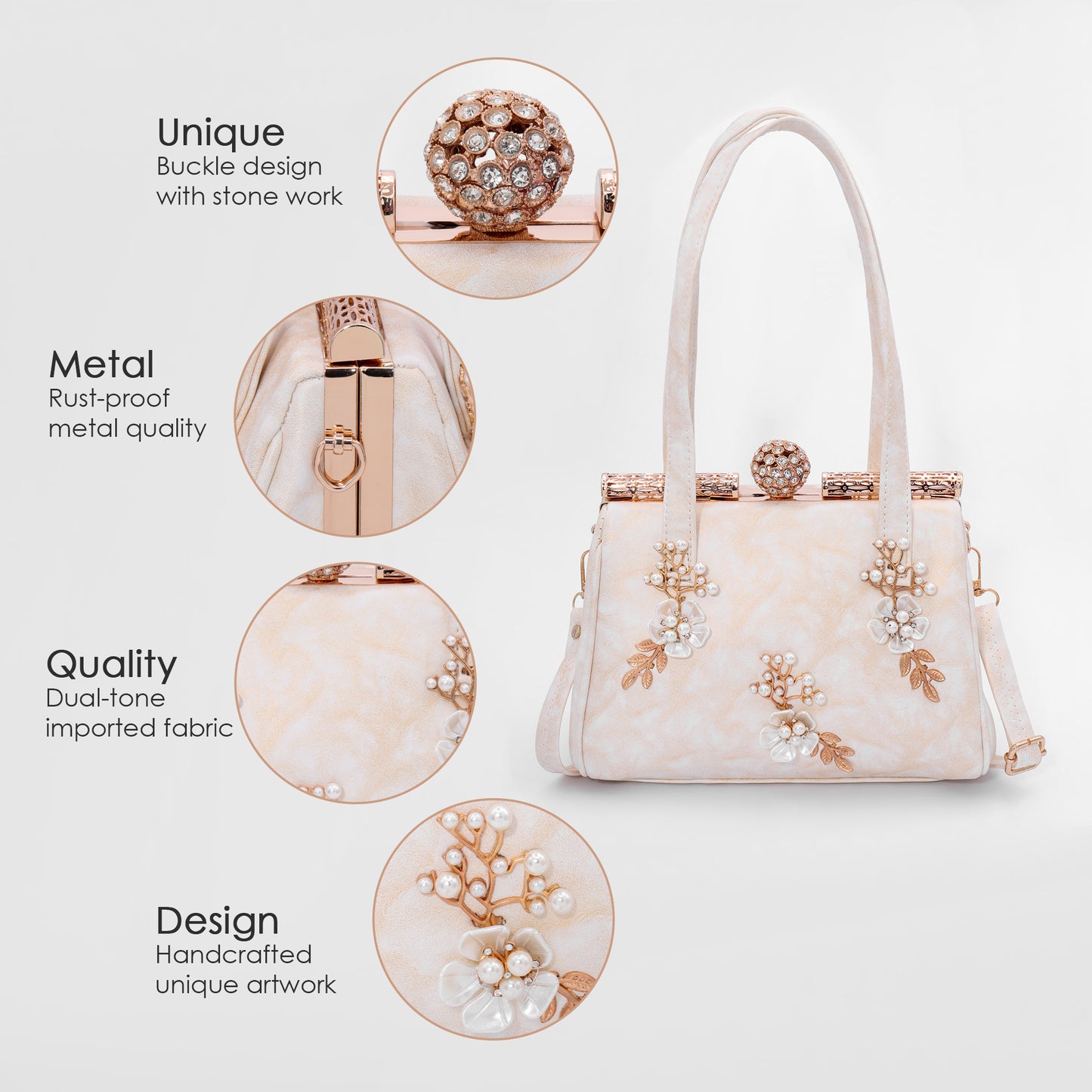 Snowy Elegance Sling Bag