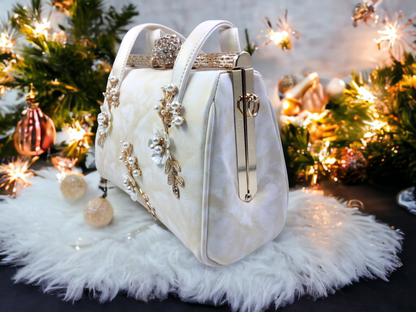 Snowy Elegance Sling Bag