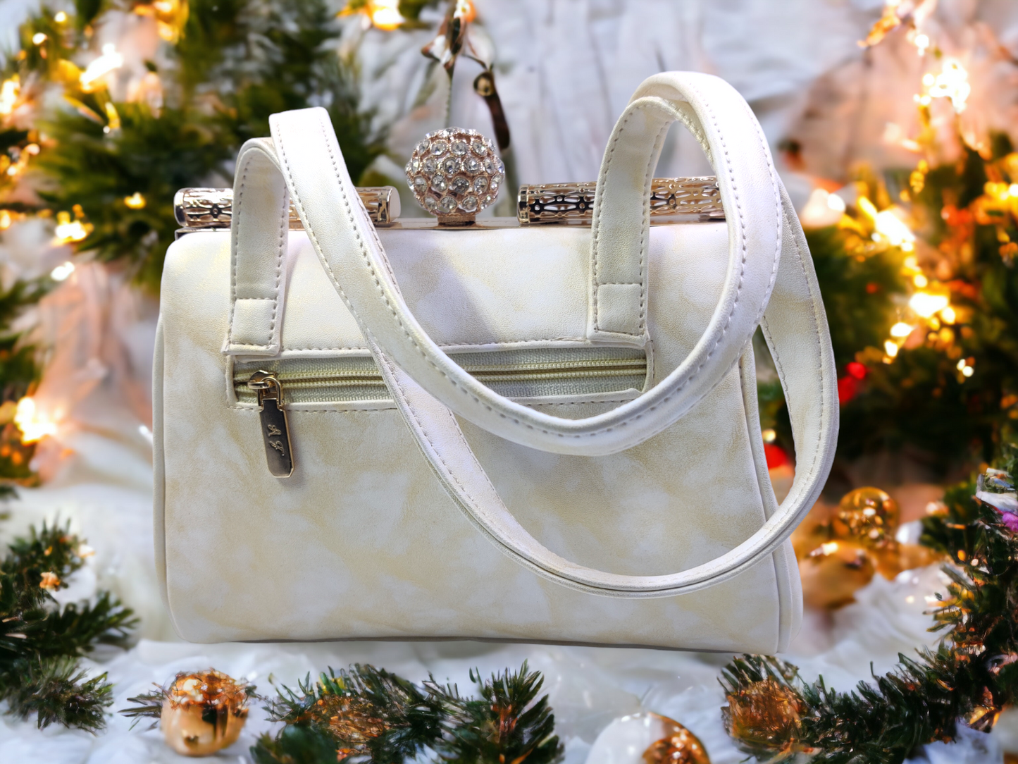 Snowy Elegance Sling Bag