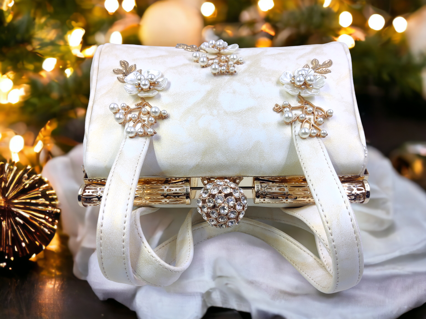 Snowy Elegance Sling Bag