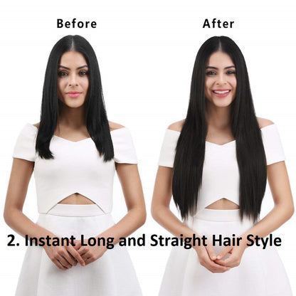 Curly and Straight Hair Extension Combo