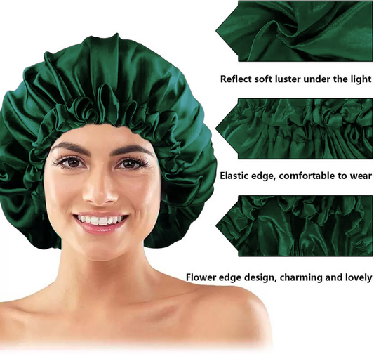 Satin Hair Bonnet (Green)