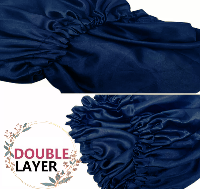 Satin Hair Bonnet (Blue)